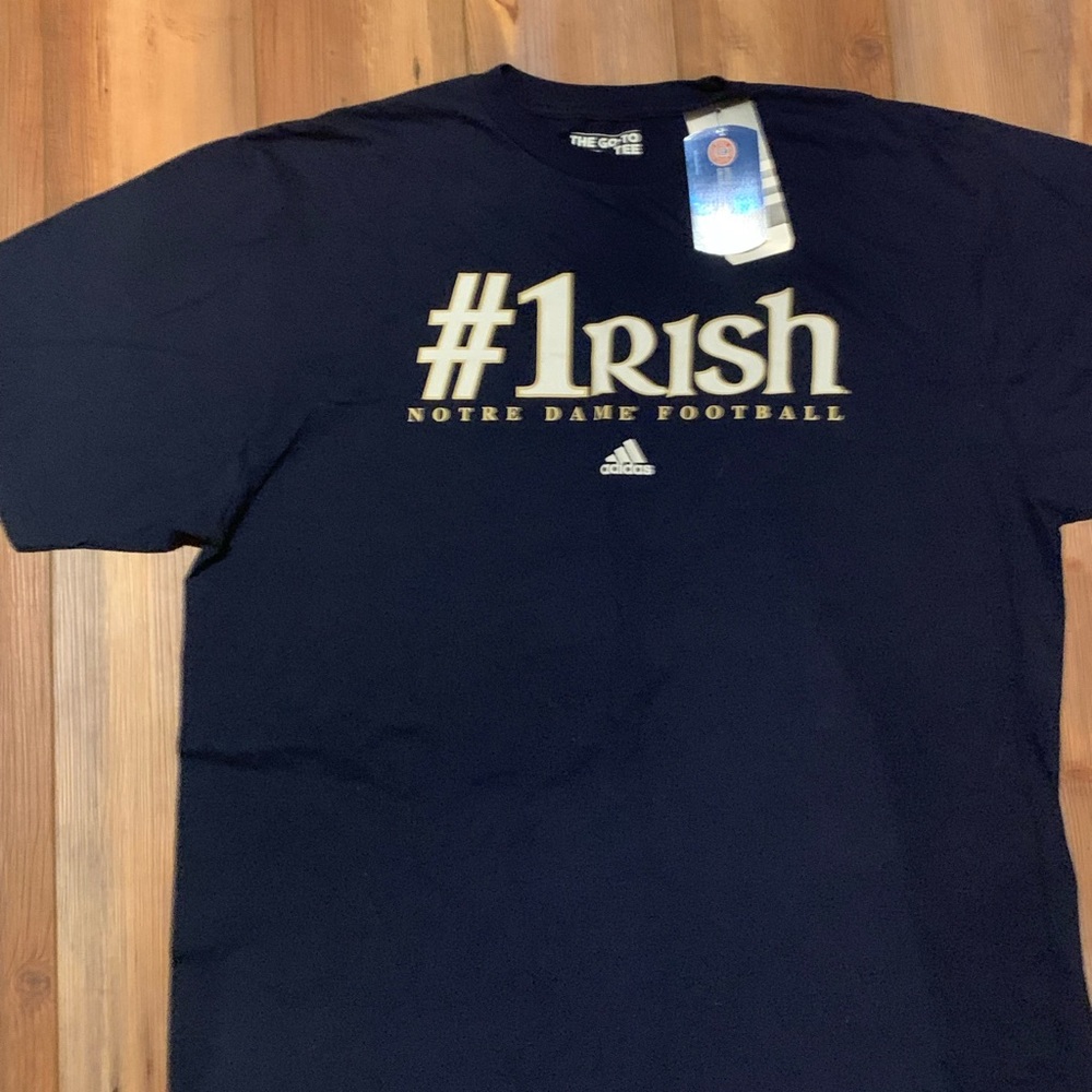 Adidas Notre dame football t shirt